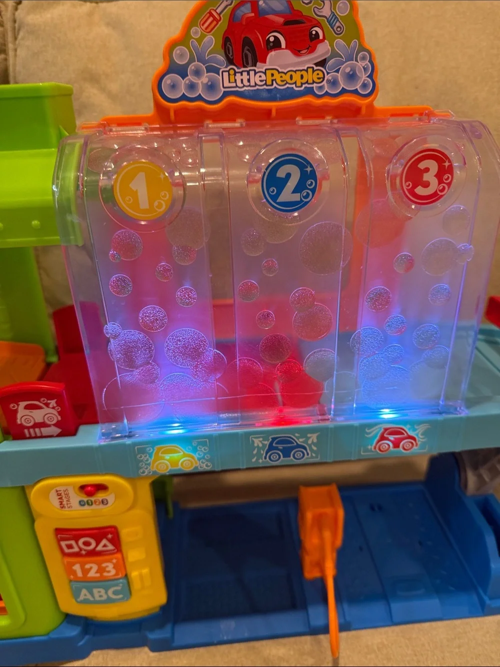 Fisher Price Little People Light Up Learning Garage Playset